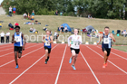 Boys under-13s 100 metres, 2018 Northern Under-17s/U-15s/U-13s Champs., Wavertree Athletics Centre, Liverpool. Photo: David T. Hewitson/Sports for All Pics